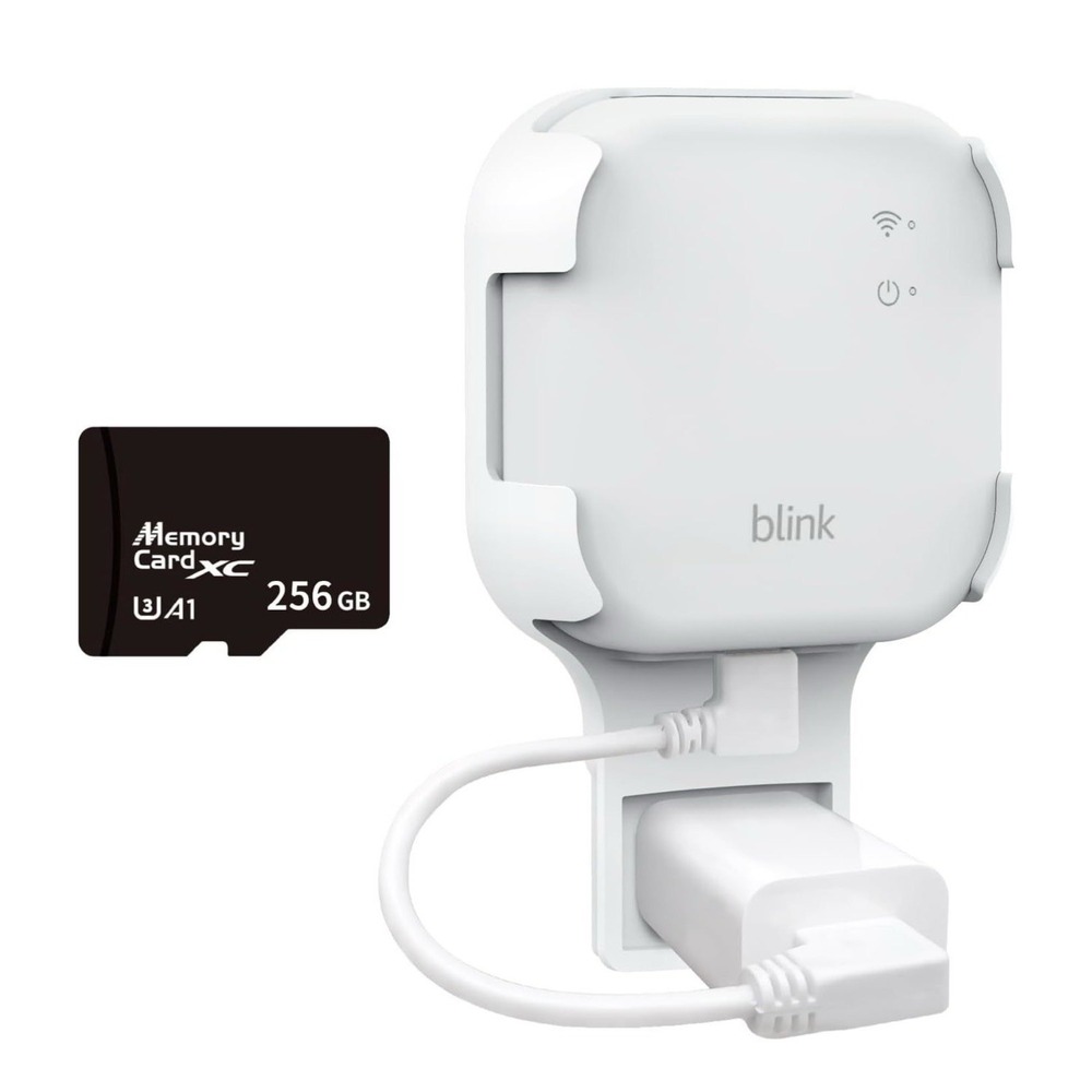 Blink Sync Module XR Wall Mount Bracket & 256GB MicroSD Card Kit Space-Saving
